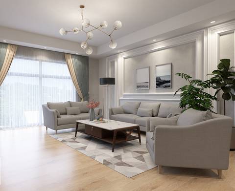 艺术涂料家装效果图-艺术漆装修建筑墙面装饰-卡百利家装解疑18